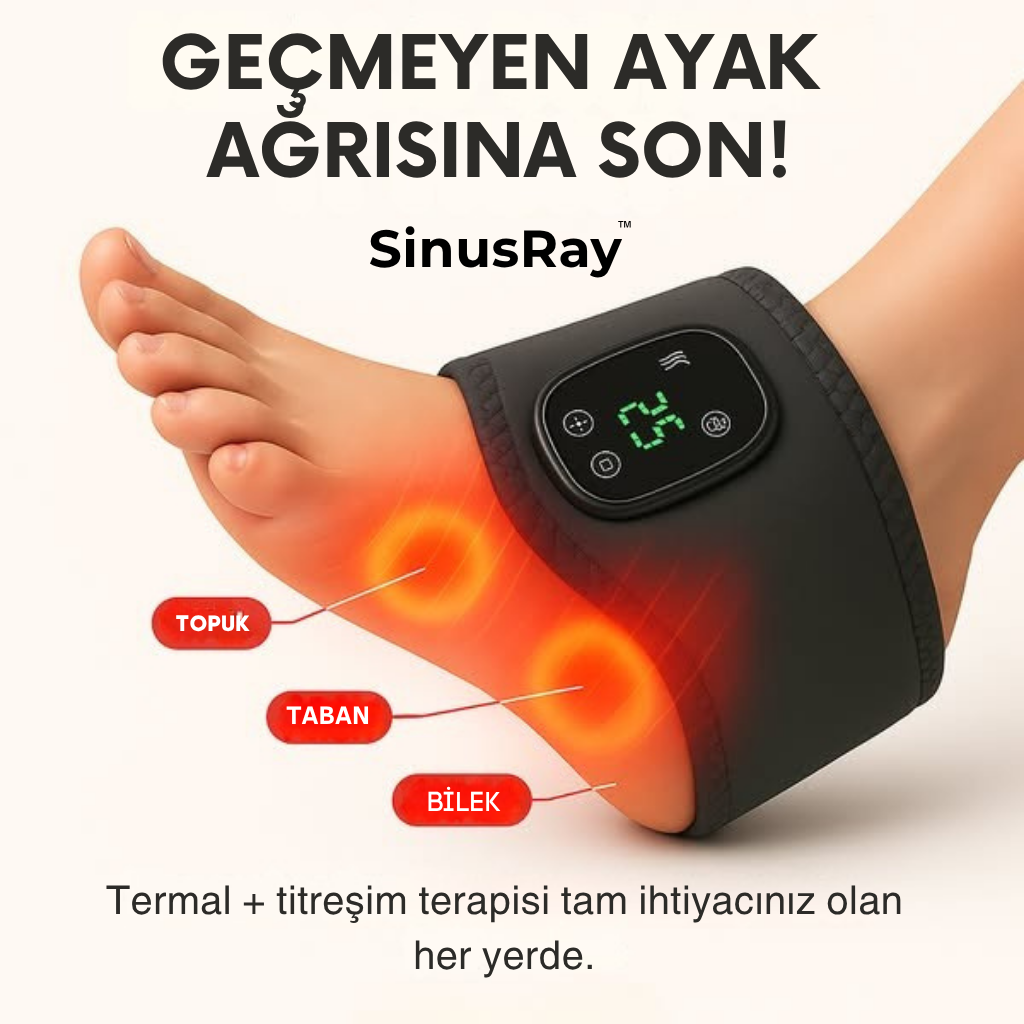 SinusRay™-3'ü 1 Arada Ayak Masaj ve Terapi Cihazı